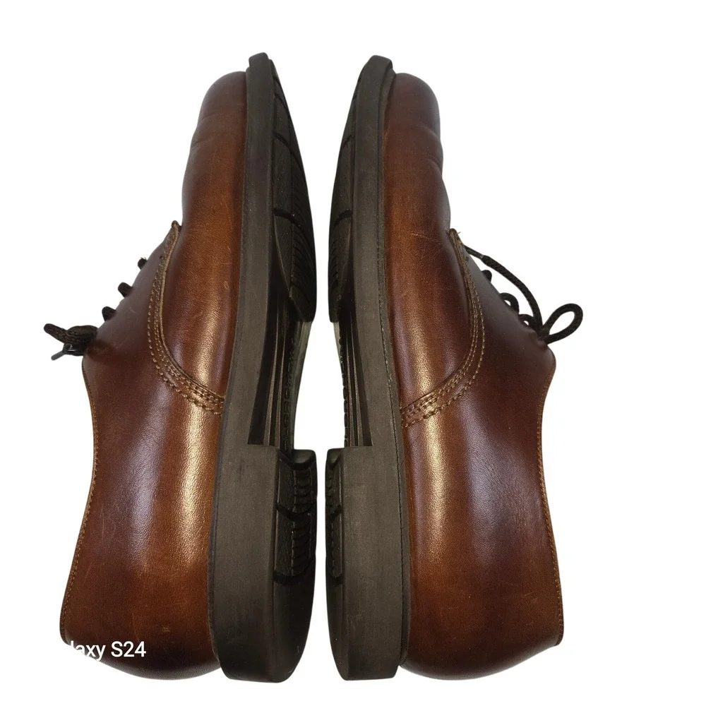Florsheim Mens Brown‎ Leather Oxford Dress Shoes Lace Up Size 8.5 D